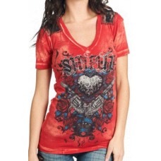 Sinful AFFLICTION Womens T-Shirt HEIRLOOM